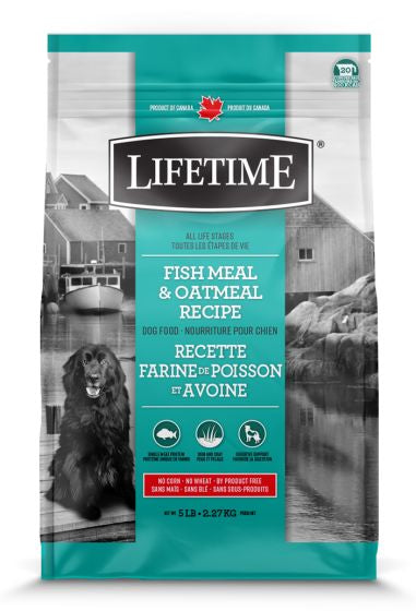 LIFETIME ALL LIFE STAGES FISH AND OATMEAL DOG 2.27KG