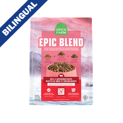OPEN FARM EPIC BLEND BEEF & SUPERFOOD RECIPE DRY DOG FOOD 18LB