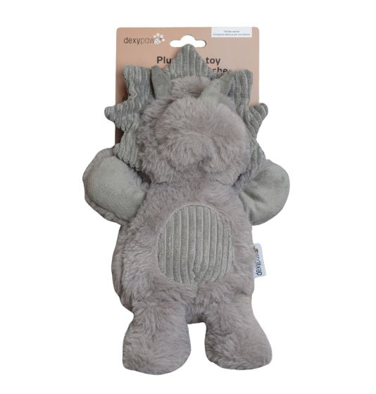 DEXYPAWS PLUSH DOG TOY, STEGOSAURUS 1PC