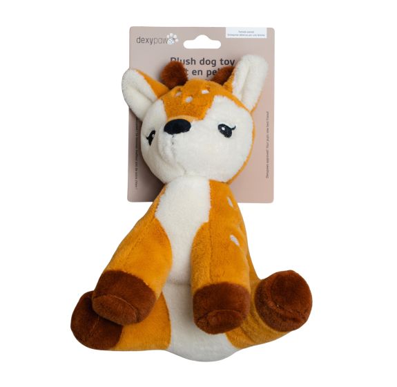 DEXYPAWS PLUSH DOG TOY, FAWN 1PC