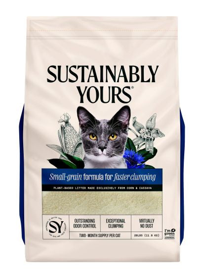Sustainably Yours Cat Litter Small-grain formula 26lbs