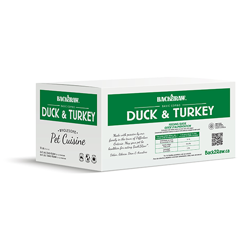 BACK2RAW™ BASICS TURKEY BLEND & DUCK BLEND FROZEN DOG FOOD 12LB