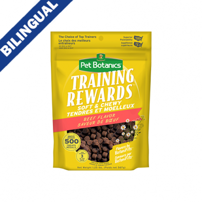 CARDINAL LABS PET BOTANICS TRAINING REWARDS SOFT & CHEWY BEEF FLAVOR DOG TREATS 20OZ