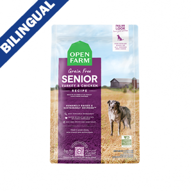 OPEN FARM SENIOR GRAIN FREE DRY DOG FOOD 4LB