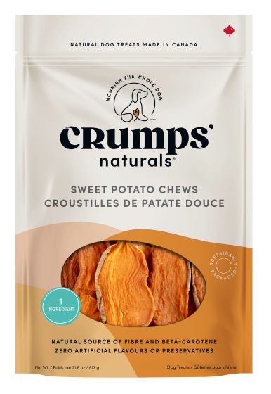 CRUMPS SWEET POTATO CHEWS DOG 1 X 612G