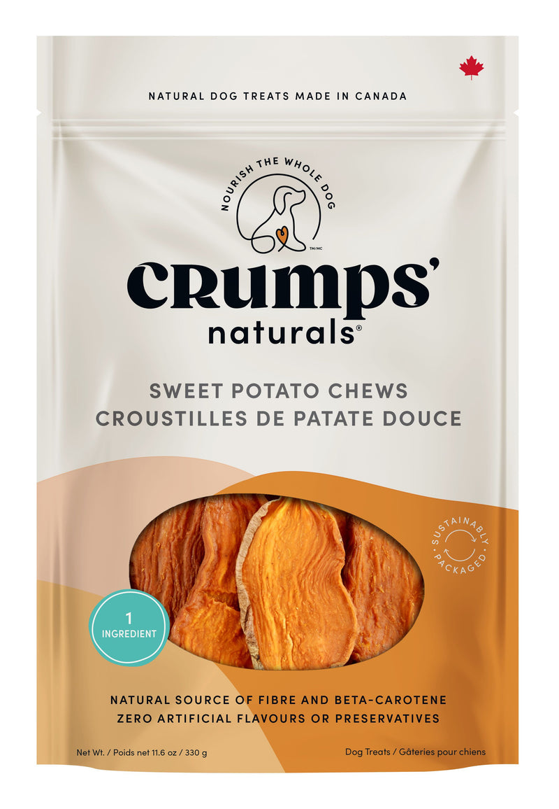 CRUMPS SWEET POTATO CHEWS DOG 1 X 330G