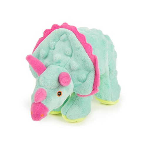 GODOG DINOS DOG TOY FRILLS THE TRICERATOPS SMALL