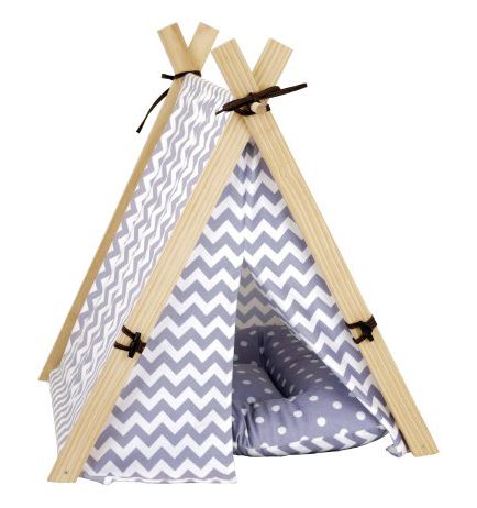 BUD-Z GLAMPING CAT TENT GREY DOG