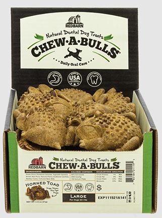 REDBARN CHEW A BULLS HORNED TOAD LARGE DOG (BULK)