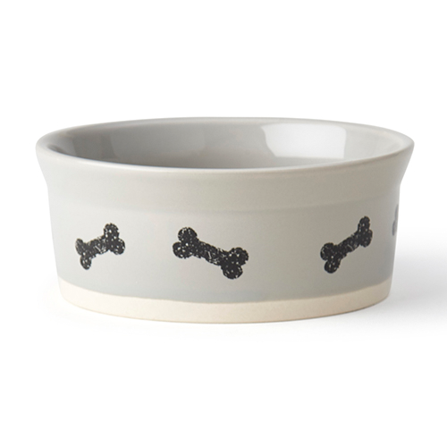 PETRAGEOUS CLASSY BONES DOG BOWL