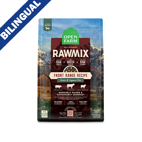 OPEN FARM RAWMIX FRONT RANGE RECIPE GRAIN & LEGUME FREE DRY DOG FOOD 20LB