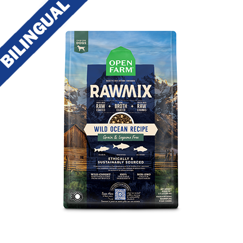 OPEN FARM RAWMIX WILD OCEAN RECIPE GRAIN & LEGUME FREE DRY DOG FOOD 3.5LB