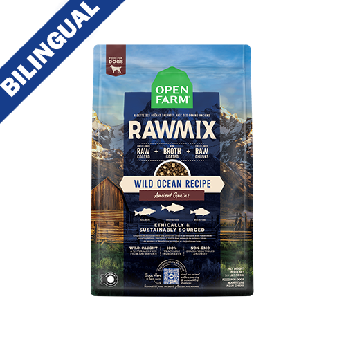 OPEN FARM RAWMIX WILD OCEAN RECIPE WITH ANCIENT GRAINS DRY DOG FOOD 3.5LB