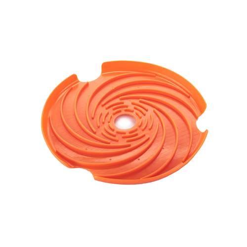 PETDREAMHOUSE SPIN INTERACTIVE SLOW FEEDER ACCESSORIES - FLYING DISC INTERACTIVE LICK FEEDER & FRISBEE ORANGE