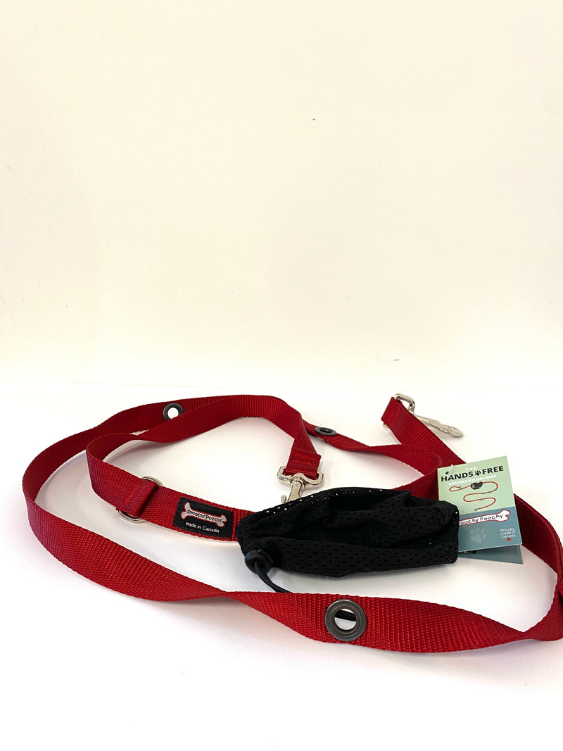 SMOOCHY POOCHY 1” X 8’ NYLON LEAD- SOLID COLOUR