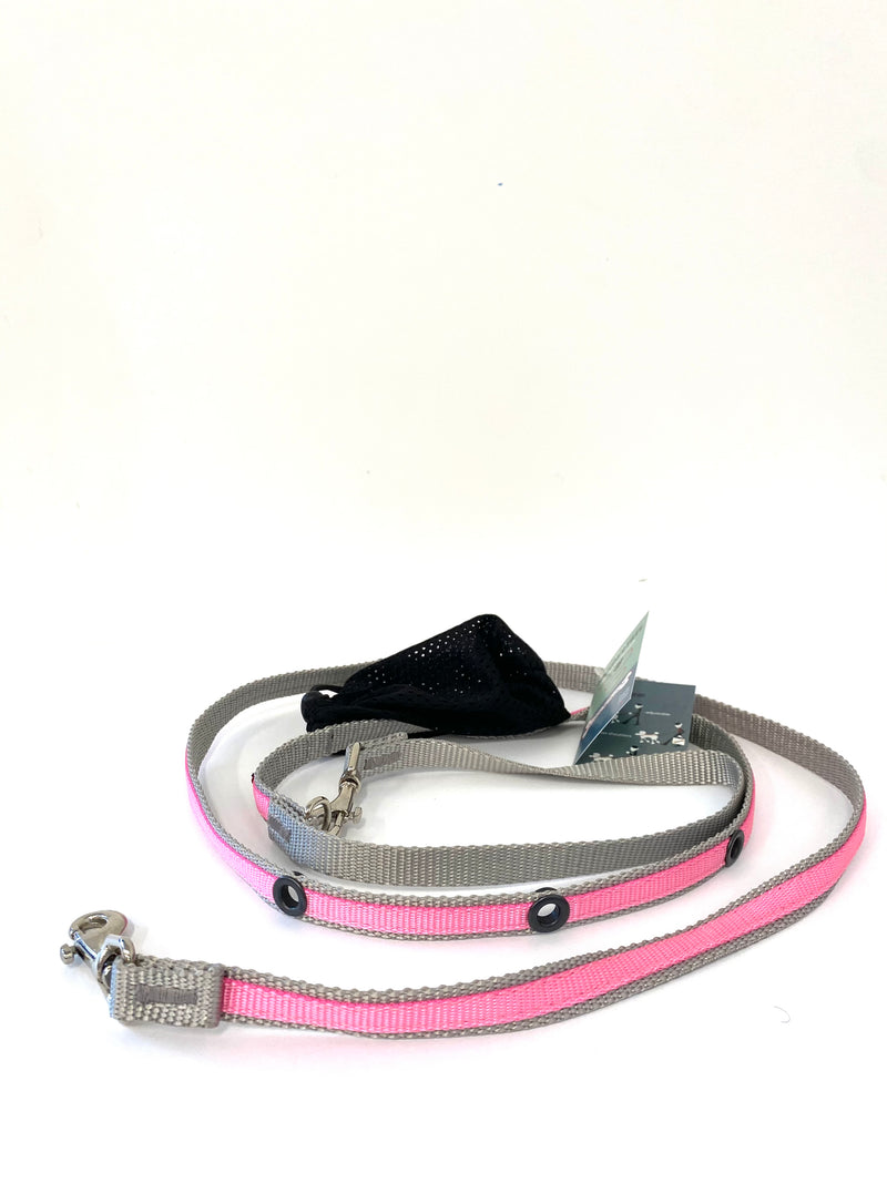 SMOOCHY POOCHY 5/8” X 6’ NYLON HANDS FREE LEASH (TWO COLOURS)