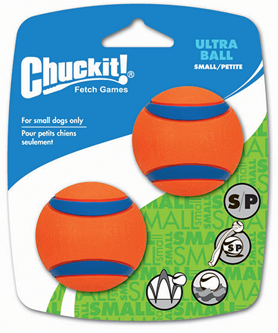 CHUCKIT! ULTRA BALL SMALL (2 PACK) DOG TOY