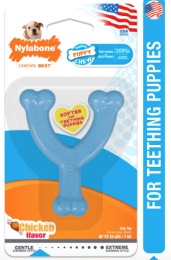 NYLABONE PUPPY CHEW TOY WISHBONE