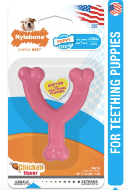 NYLABONE PUPPY CHEW TOY WISHBONE