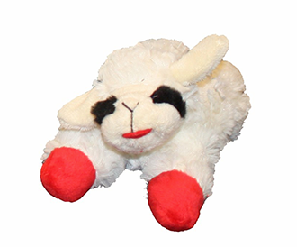 MULTIPET HOLIDAY LAMB CHOP 6" DOG TOY