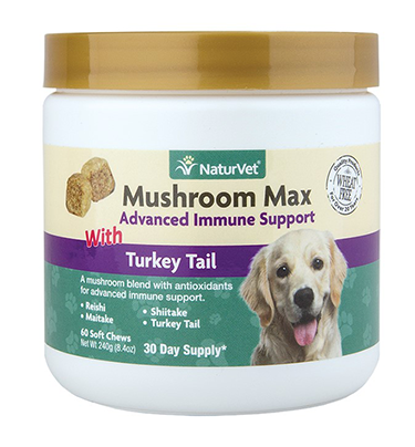 NATURVET MUSHROOM MAX ADVANCED IMMUNE SUPPORT (60 CT)