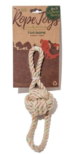 DEFINE PLANET HEMP ROPE TOYS TUG ROPE - SMALL DOG