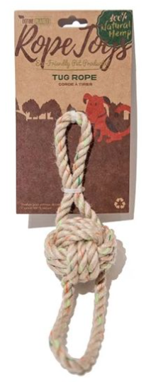 DEFINE PLANET HEMP ROPE TOYS TUG ROPE - LARGE DOG