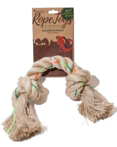 DEFINE PLANET HEMP ROPE TOYS DOUBLE KNOT - MEDIUM DOG