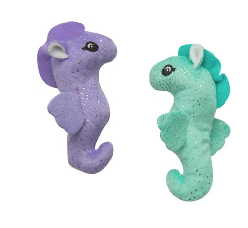 SNUGAROOZ KITTY SEAHORSE 2PK WITH CATNIP CAT 4IN