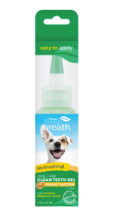 TROPICLEAN FRESH BREATH PEANUT BUTTER GEL DOG 4OZ