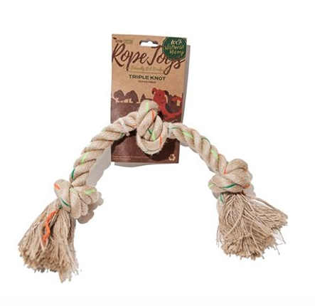 DEFINE PLANET HEMP ROPE TOYS TRIPLE KNOT - LARGE DOG