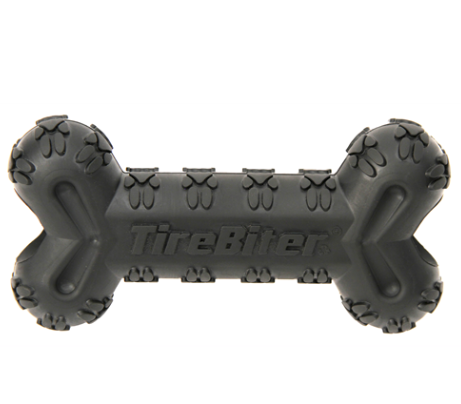 MAMMOTH TIREBITER - LARGE 7.25" BONE W/TREAT STATION