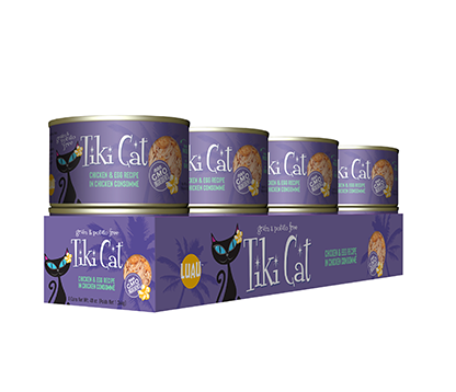 TIKI CAT CHICKEN & EGG RECIPE IN CHICKEN CONSOMMÉ WET CAT FOOD 6OZ