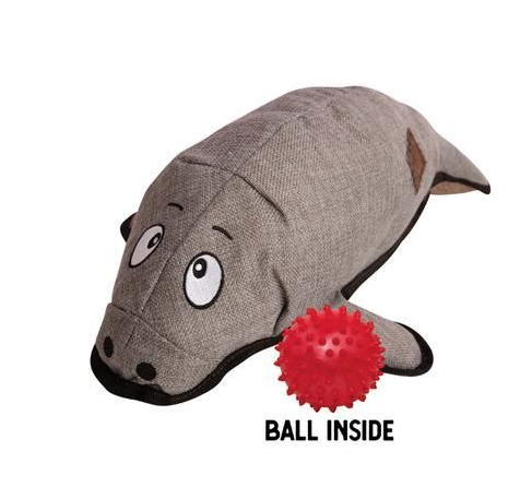 SNUGAROOZ MURRAY THE MANATEE WITH RUBBER SPIKEY BALL DOG 1PC 21IN