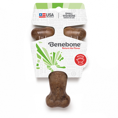 BENEBONE WISHBONE BACON FLAVOR MEDIUM DOG CHEW