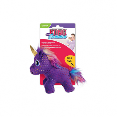 KONG ENCHANTED BUZZY UNICORN CAT TOY