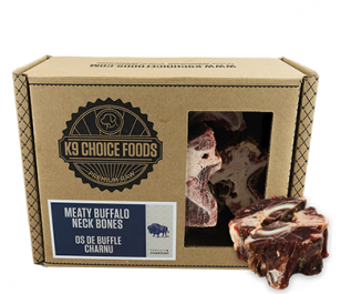 K9 CHOICE FOODS BUFFALO NECK BONES FROZEN DOG BONE 3LB