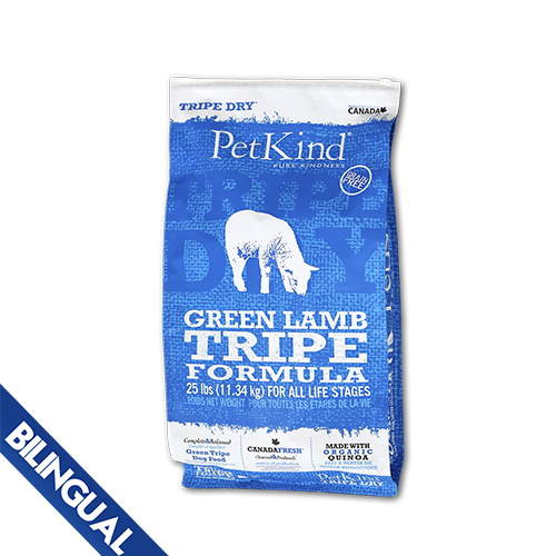 PETKIND TRIPE DRY GREEN LAMB TRIPE DRY DOG FOOD 25 LB