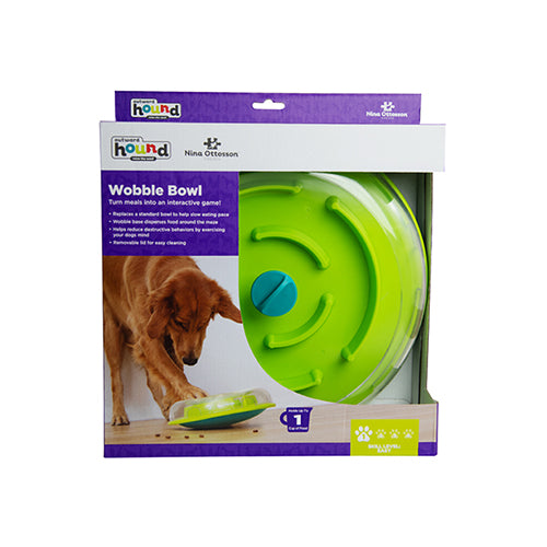 OUTWARD HOUND NINA OTTOSSON WOBBLE BOWL SLOW FEEDER & DOG PUZZLE IN ONE