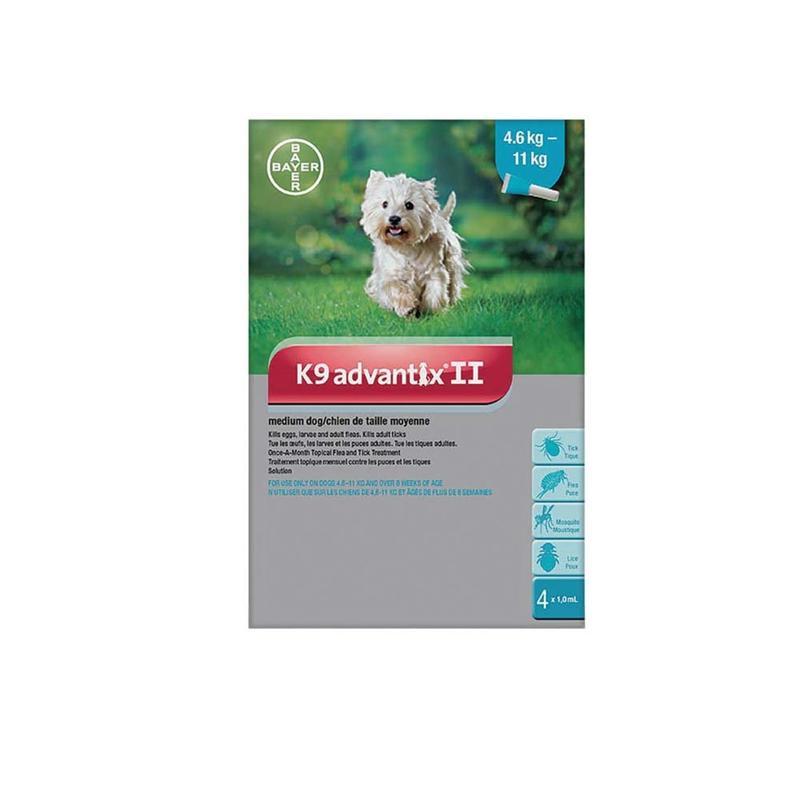 ADVANTIX II - 4 DOSES 4.6-11KG