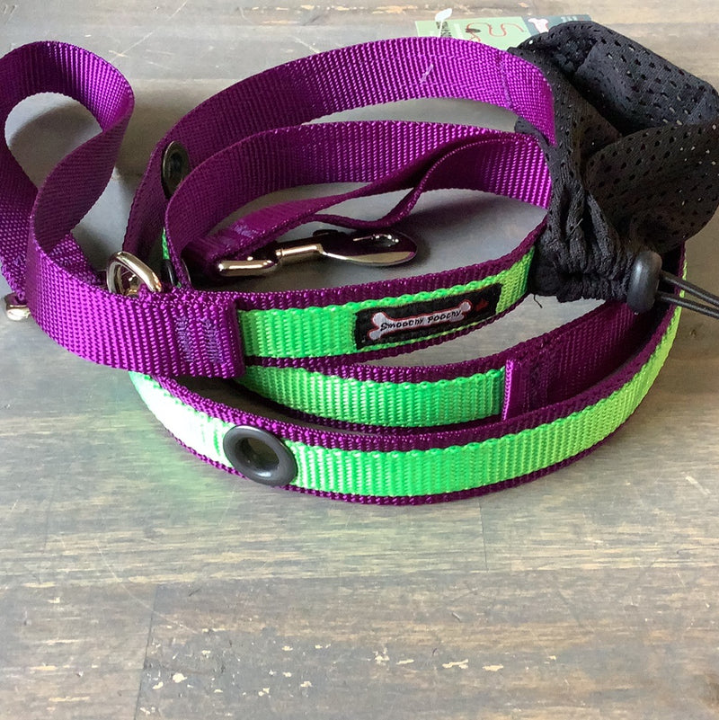 SMOOCHY POOCHY 1”x6’ HANDS FREE NYLON LEAD (TWO COLOURS)