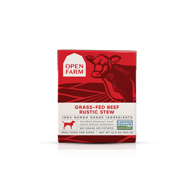 OPEN FARM GRASS-FED BEEF RUSTIC STEW WET DOG FOOD 12.5OZ