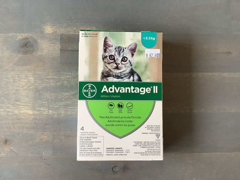 ADVANTAGE II - KITTEN <2.3KG (4 MONTHLY DOSES)