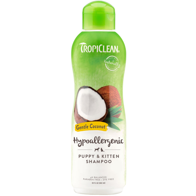 TROPICLEAN GENTLE COCONUT PUPPY & KITTEN SHAMPOO DOG 20OZ