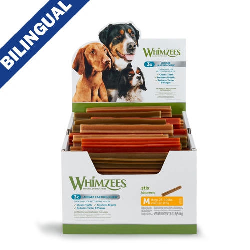 WHIMZEES STIX MEDIUM DENTAL CHEW FOR DOGS (SINGLES)