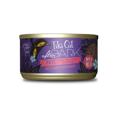 TIKI CAT AFTER DARK BEEF & BEEF LIVER CAT PATE 3OZ