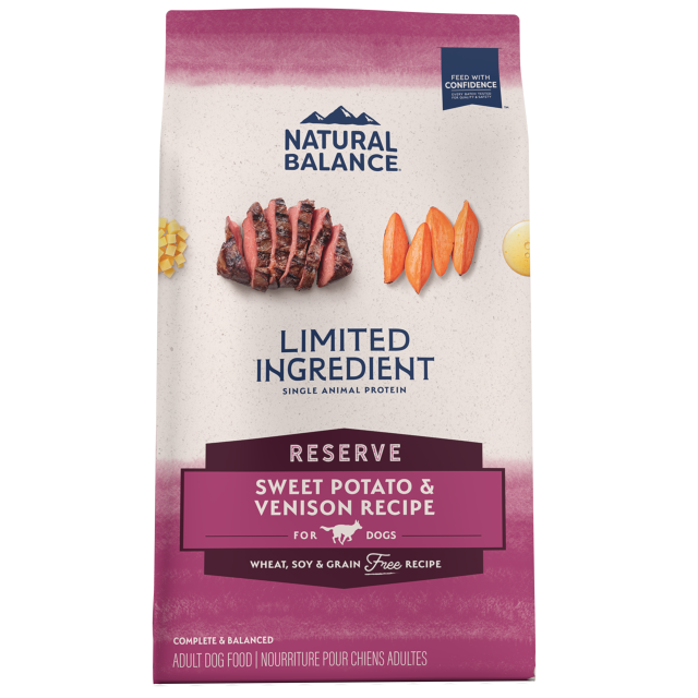 NATURAL BALANCE RESERVE GRAIN FREE SWEET POTATO & VENISON 4LB