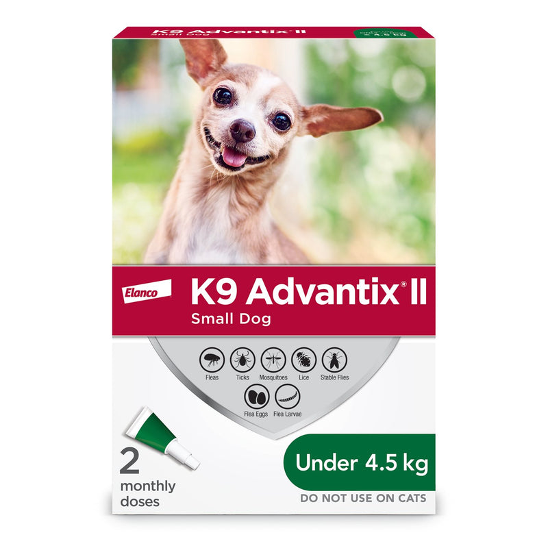 ADVANTIX II - 2 DOSES <4.5KG