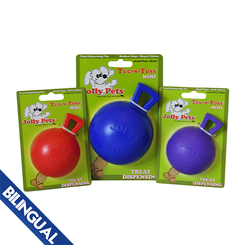 JOLLY PETS TUG-N-TOSS MINI 3"