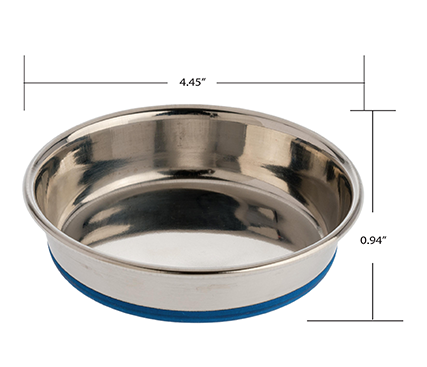 OURPETS DURAPET PREMIUM RUBBER BONDED STAINLESS STEEL BOWL